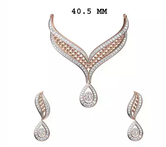 Women Earrings Pendant Set STL JCD Details