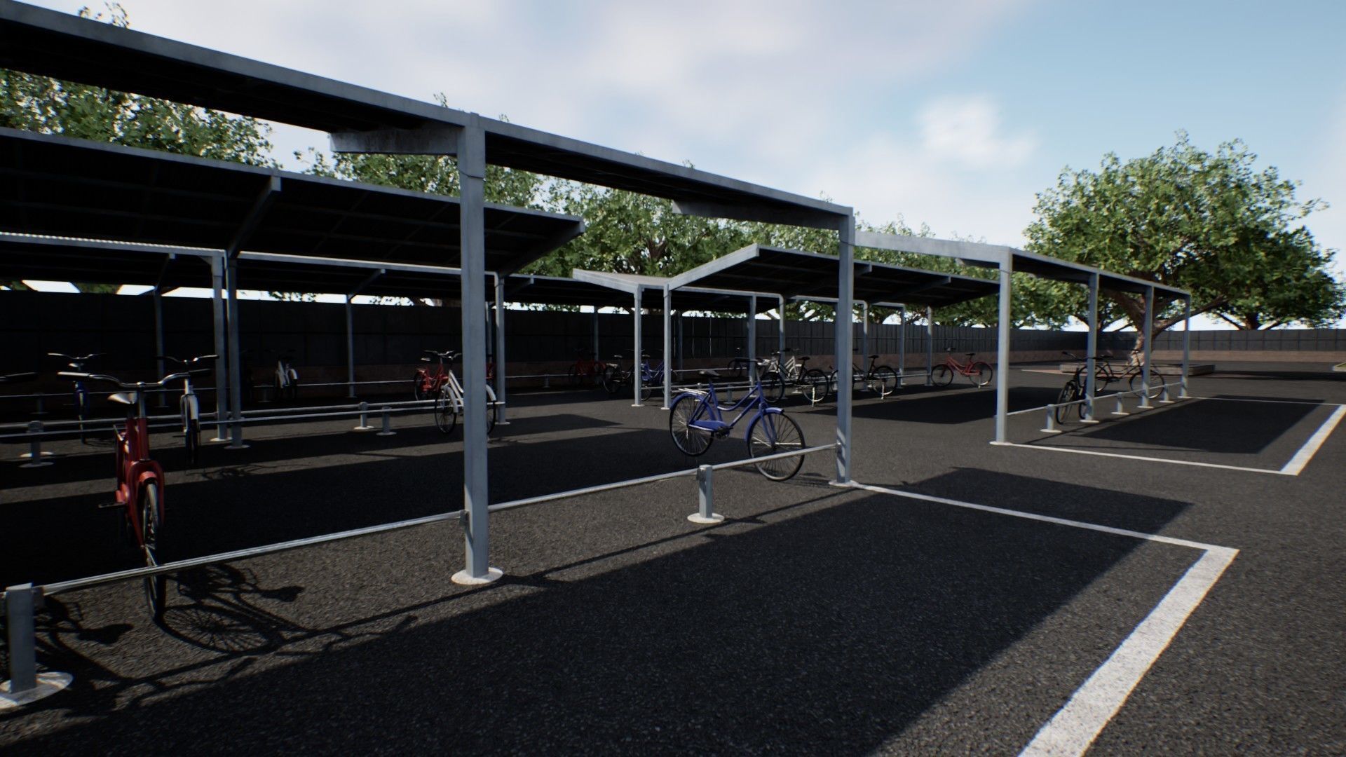 Japanese School Building - Environment Low-poly 3D model_12