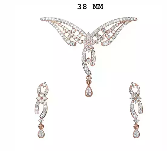Women Earrings Pendant Set STL JCD Details