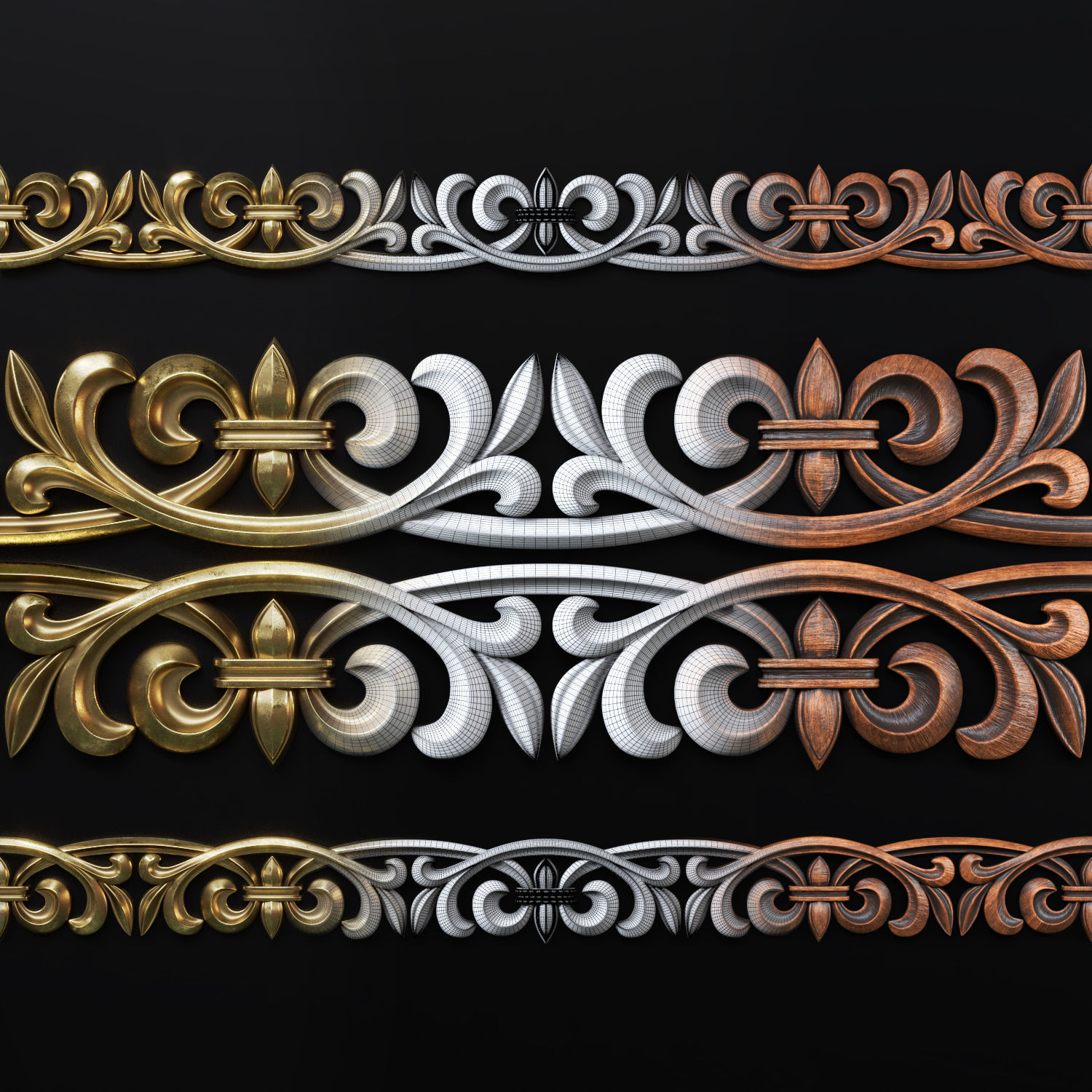 OZ-Trim Ornament 01 3D model_2