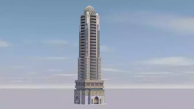 Dubai building 02 3D model