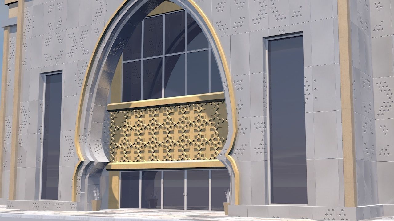 Dubai building 02 3D model_3
