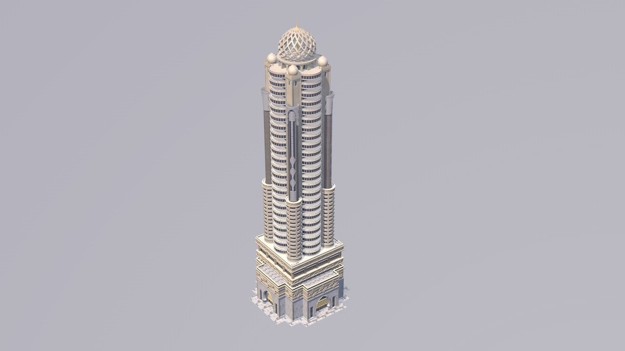 Dubai building 02 3D model_1