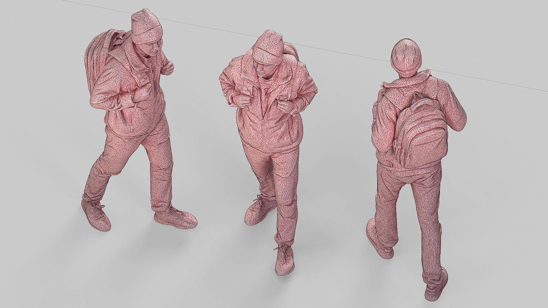 Student of Autumn Steps 3D model_7