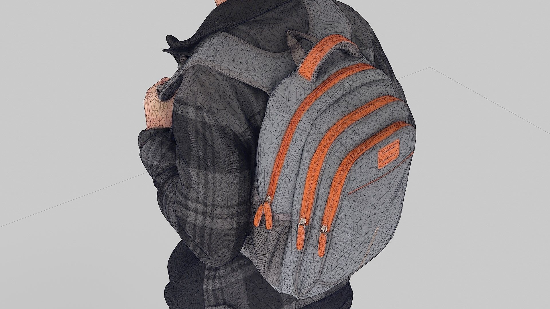 Student of Autumn Steps 3D model_12