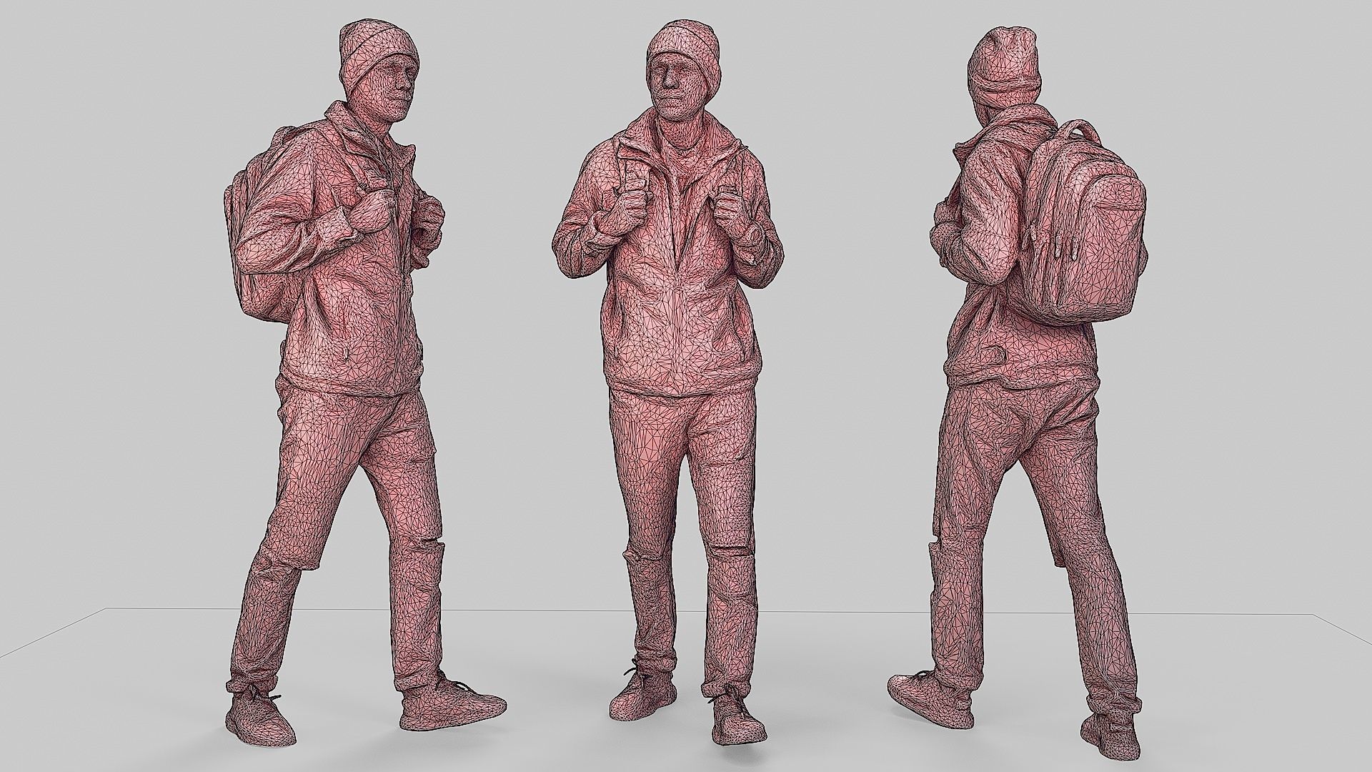 Student of Autumn Steps 3D model_3