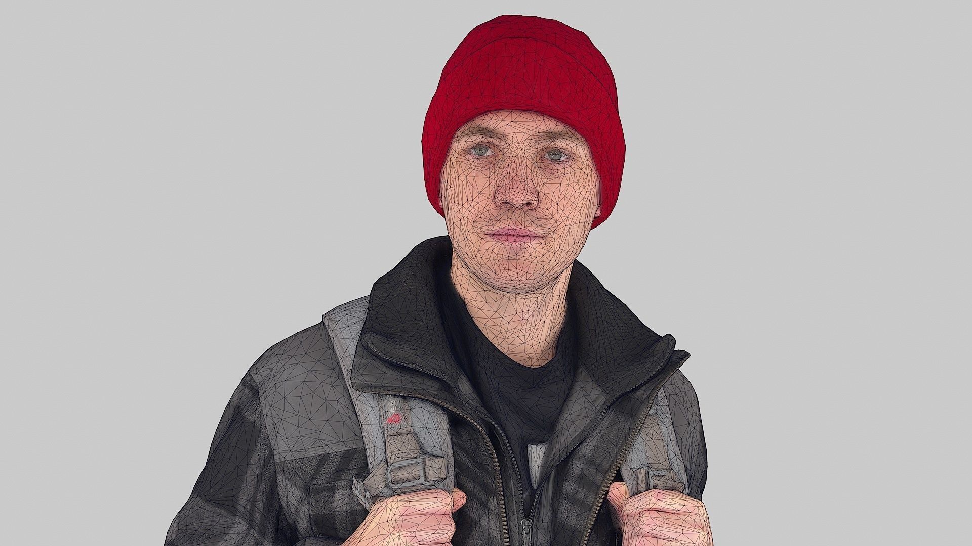 Student of Autumn Steps 3D model_8