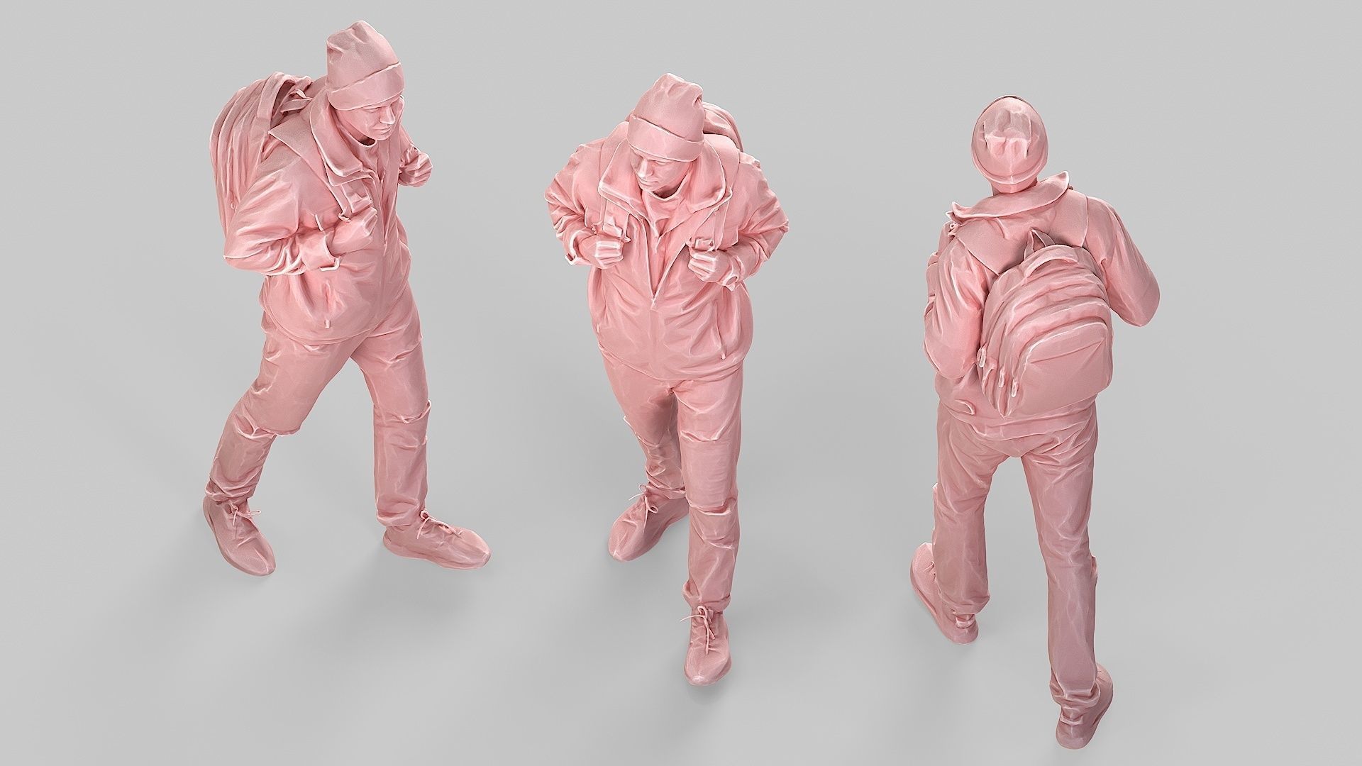 Student of Autumn Steps 3D model_6