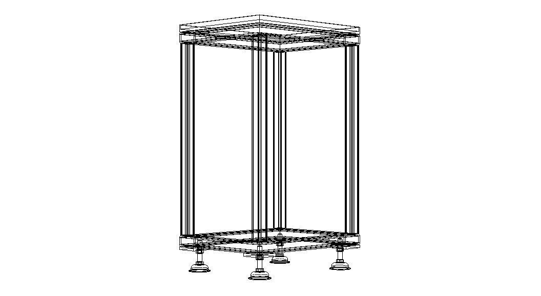 Custom Workpiece Support Stand 3D model_28