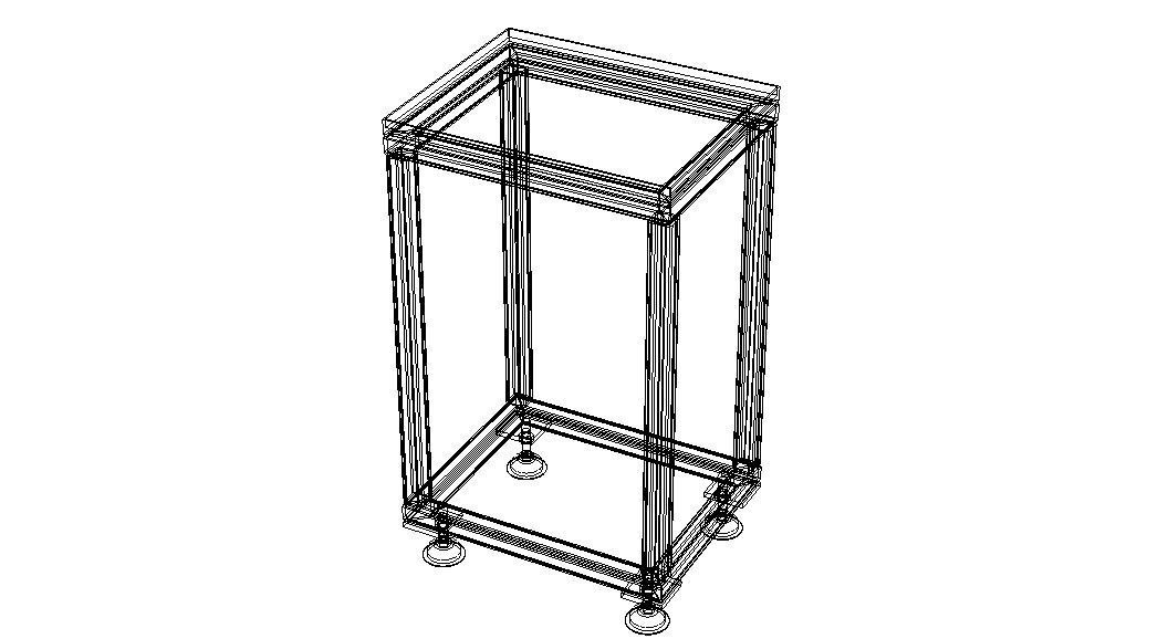 Custom Workpiece Support Stand 3D model_24