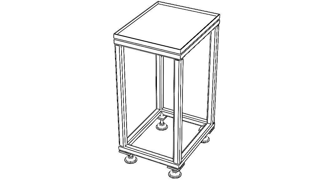 Custom Workpiece Support Stand 3D model_2