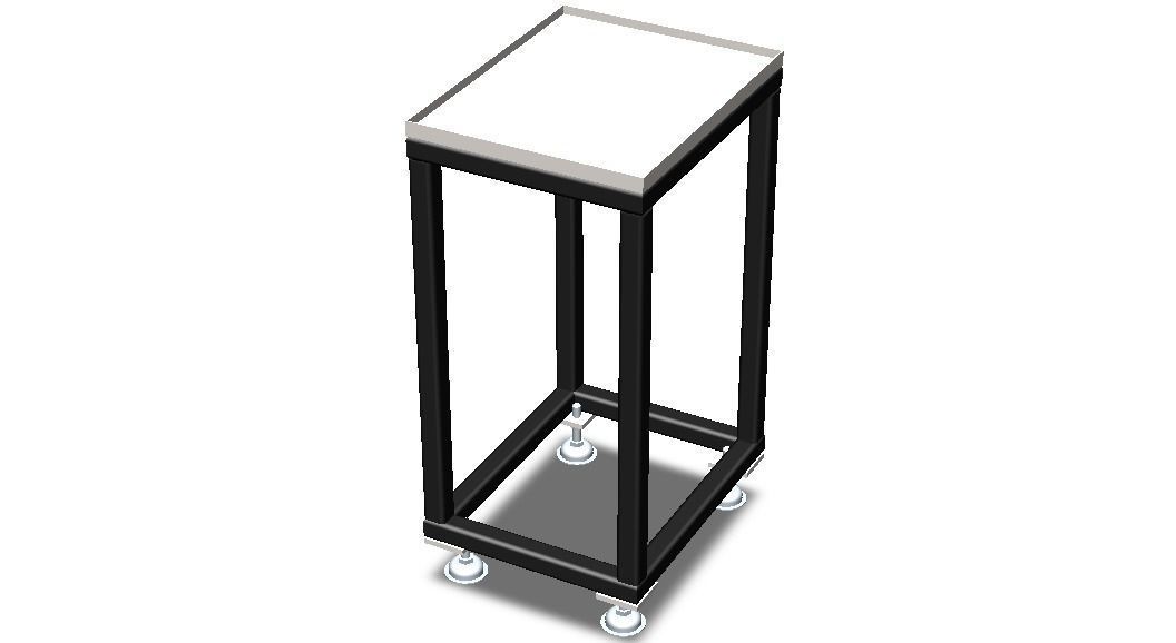 Custom Workpiece Support Stand 3D model_5