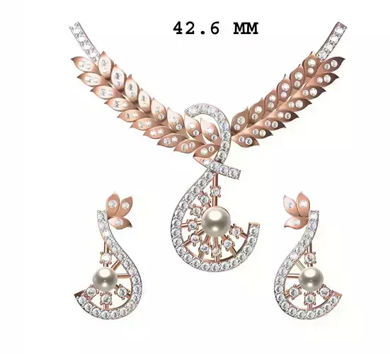 Women Earrings Pendant Set STL JCD Details