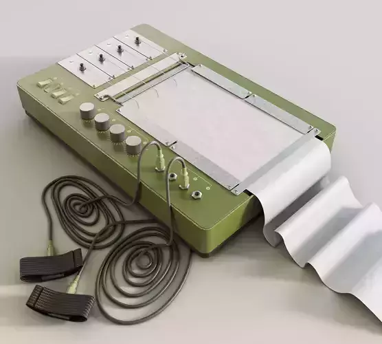 Polygraph Lie Detector Kit 3D model