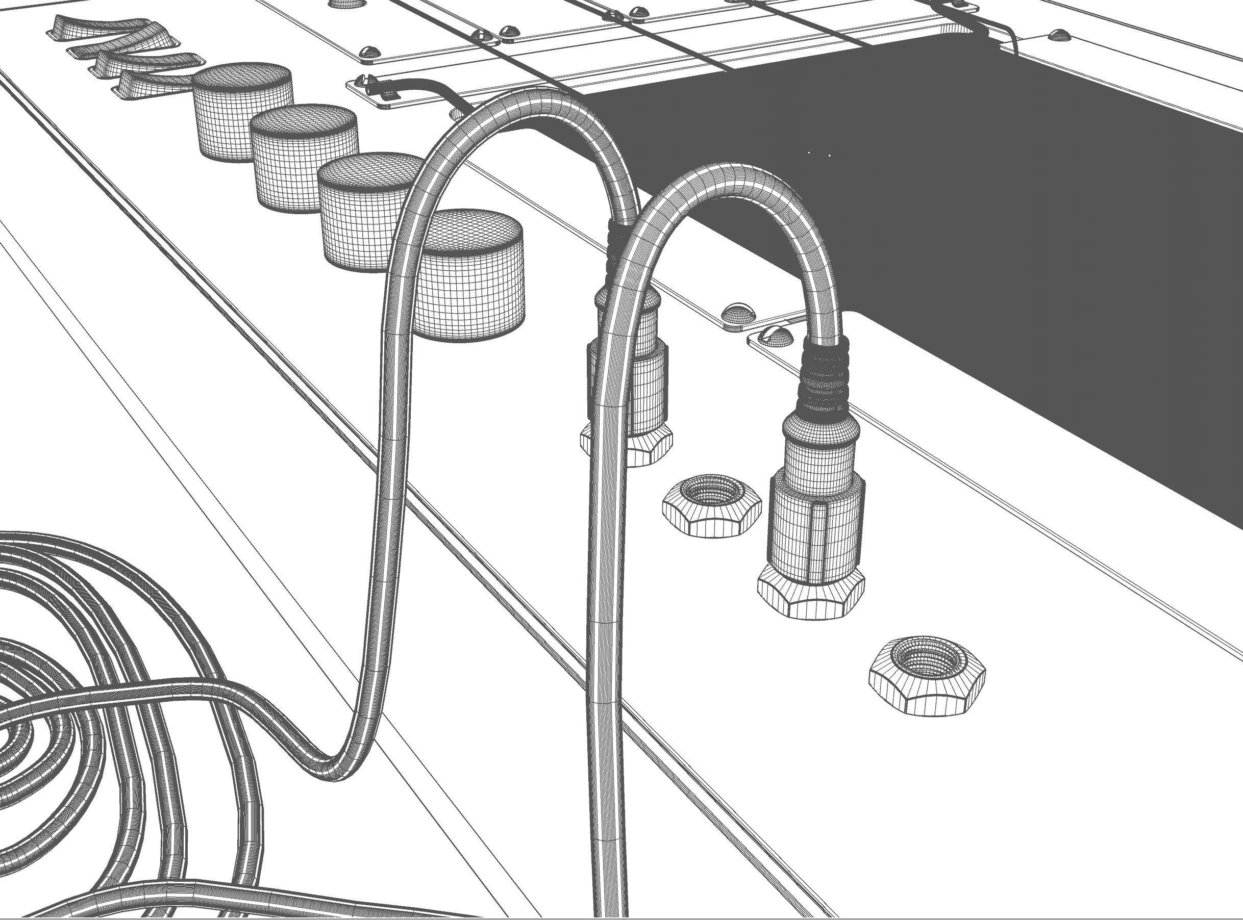 Polygraph Lie Detector Kit 3D model_14
