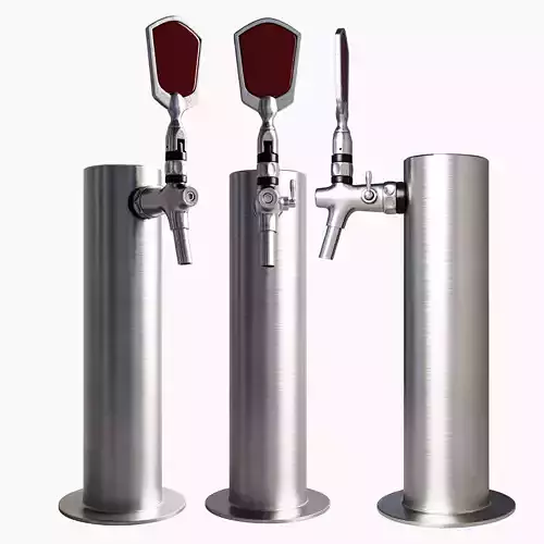 Modern Beer Tap 3D model