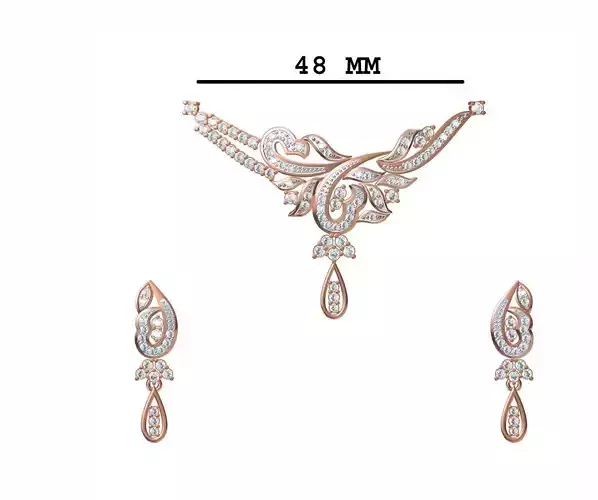 Women Earrings Pendant Set STL JCD Details