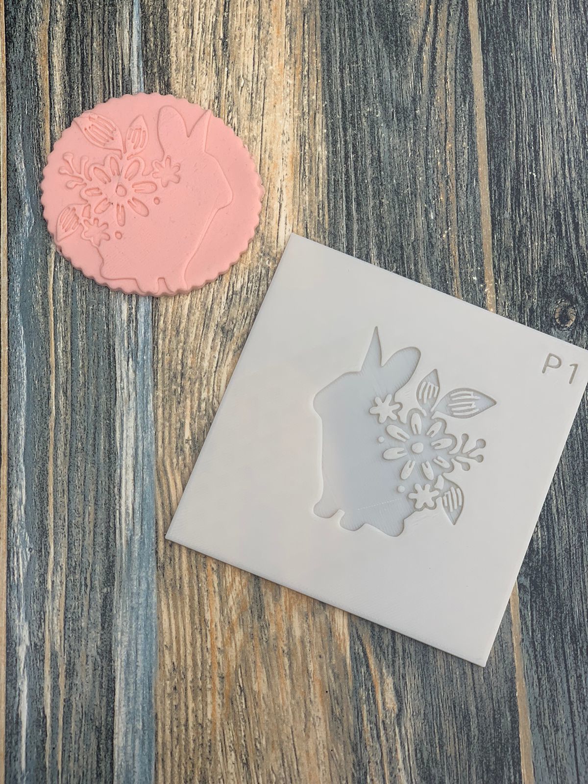 Combo x 28 Texturizadores Pascua COnejo Zanahoria Huevo Cruz  3D print model_6