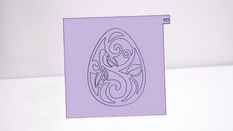 Combo x 28 Texturizadores Pascua COnejo Zanahoria Huevo Cruz  3D print model_12