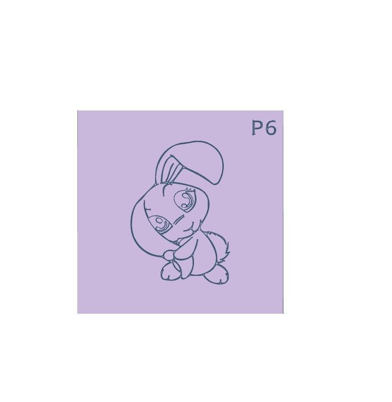 Combo x 28 Texturizadores Pascua COnejo Zanahoria Huevo Cruz  3D print model_21