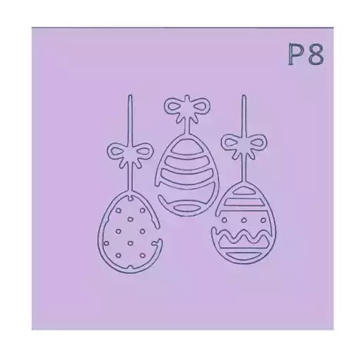 Combo x 28 Texturizadores Pascua COnejo Zanahoria Huevo Cruz  3D print model