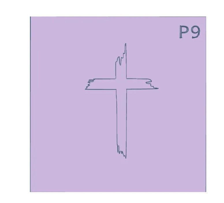 Combo x 28 Texturizadores Pascua COnejo Zanahoria Huevo Cruz  3D print model_3