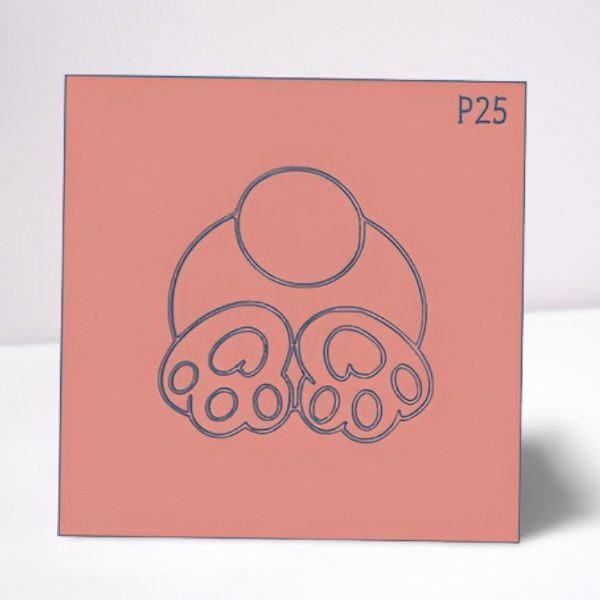 Combo x 28 Texturizadores Pascua COnejo Zanahoria Huevo Cruz  3D print model_24