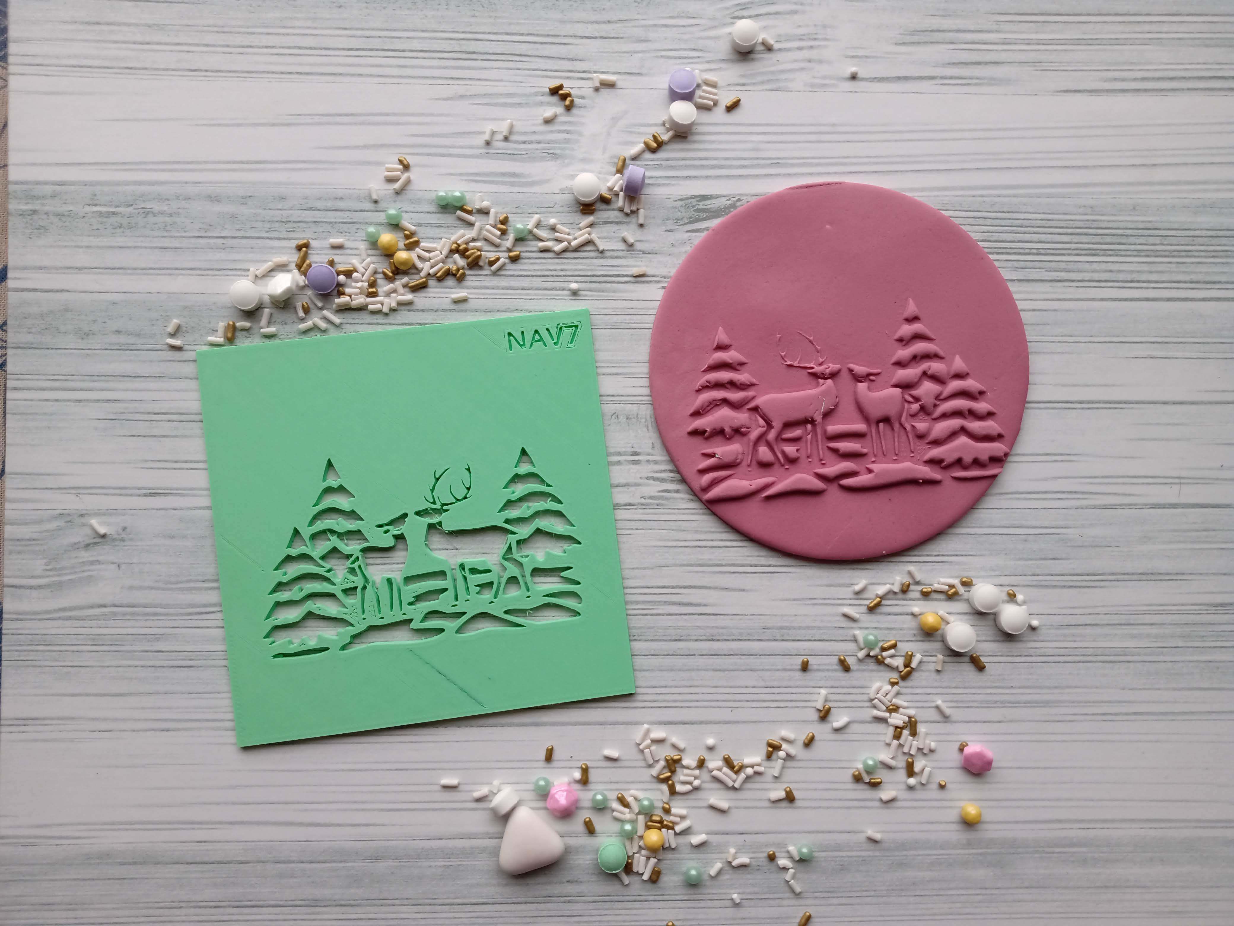 Combo x 48 Texturizadores Navidad Holidays Textura 3D print model_3