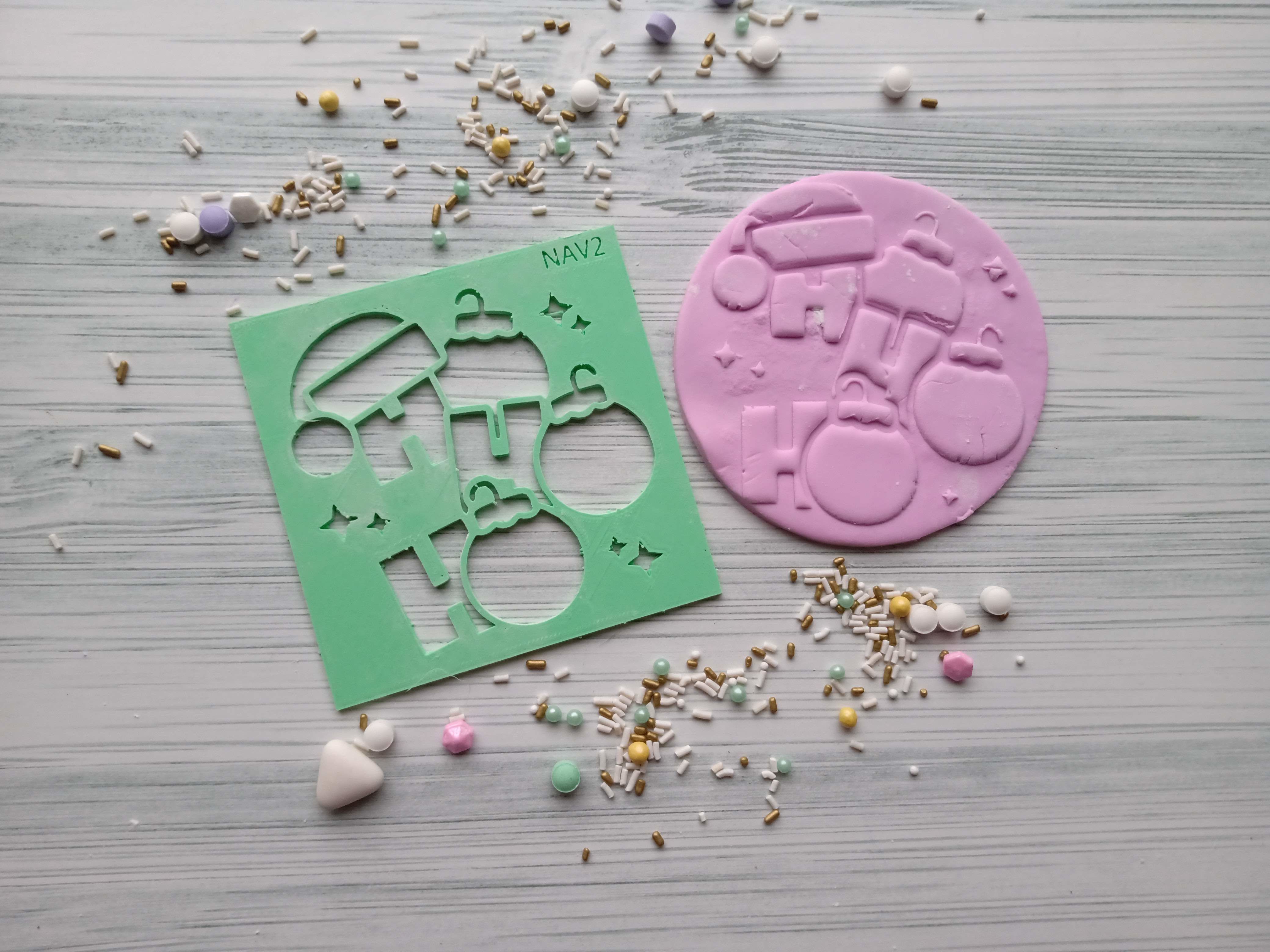 Combo x 48 Texturizadores Navidad Holidays Textura 3D print model_8