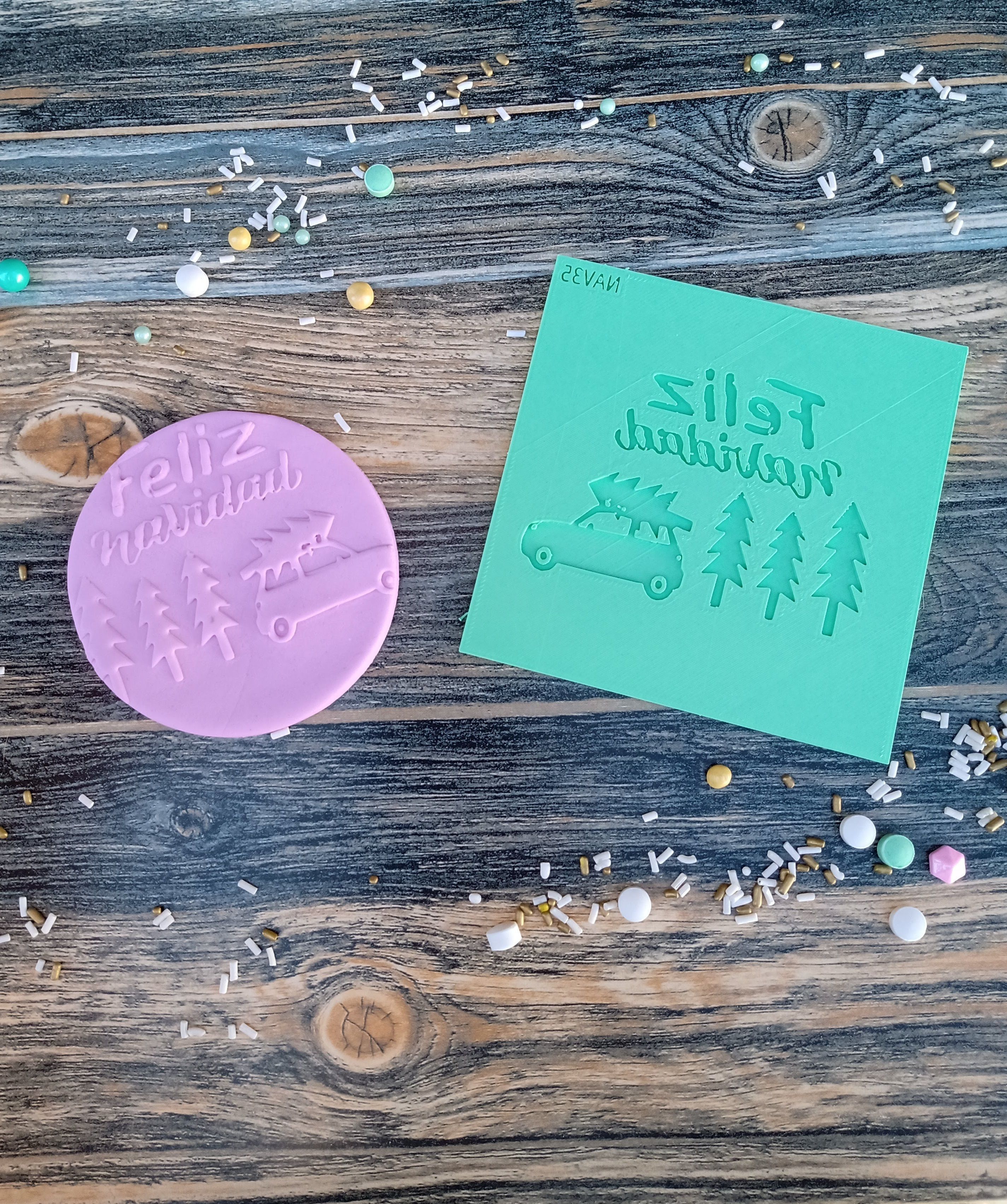 Combo x 48 Texturizadores Navidad Holidays Textura 3D print model_17