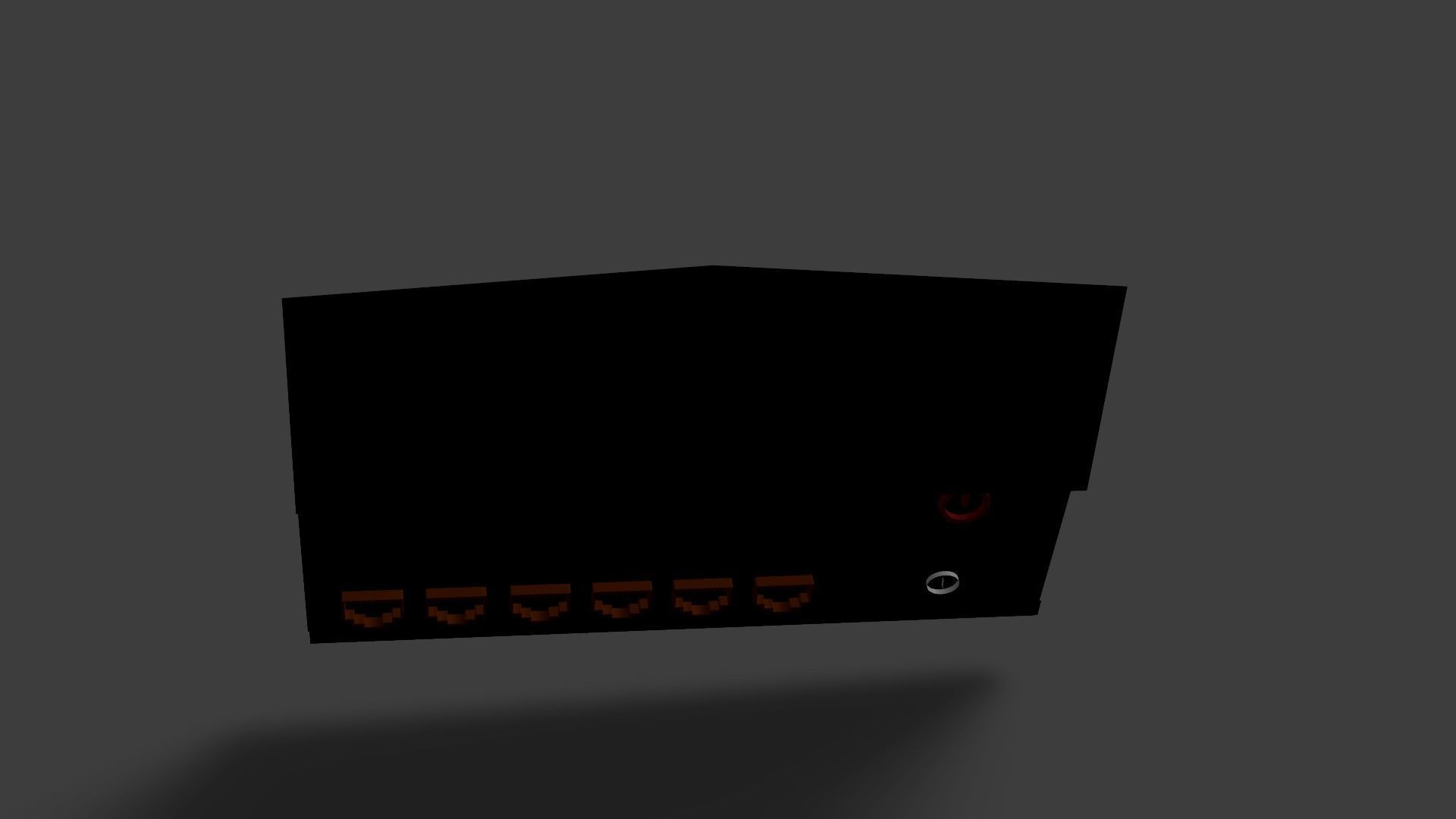 Sample Modem Or Router like Vodafone Station Low-poly 3D model_47