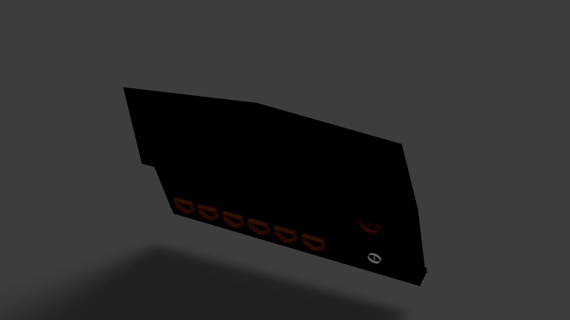Sample Modem Or Router like Vodafone Station Low-poly 3D model_37