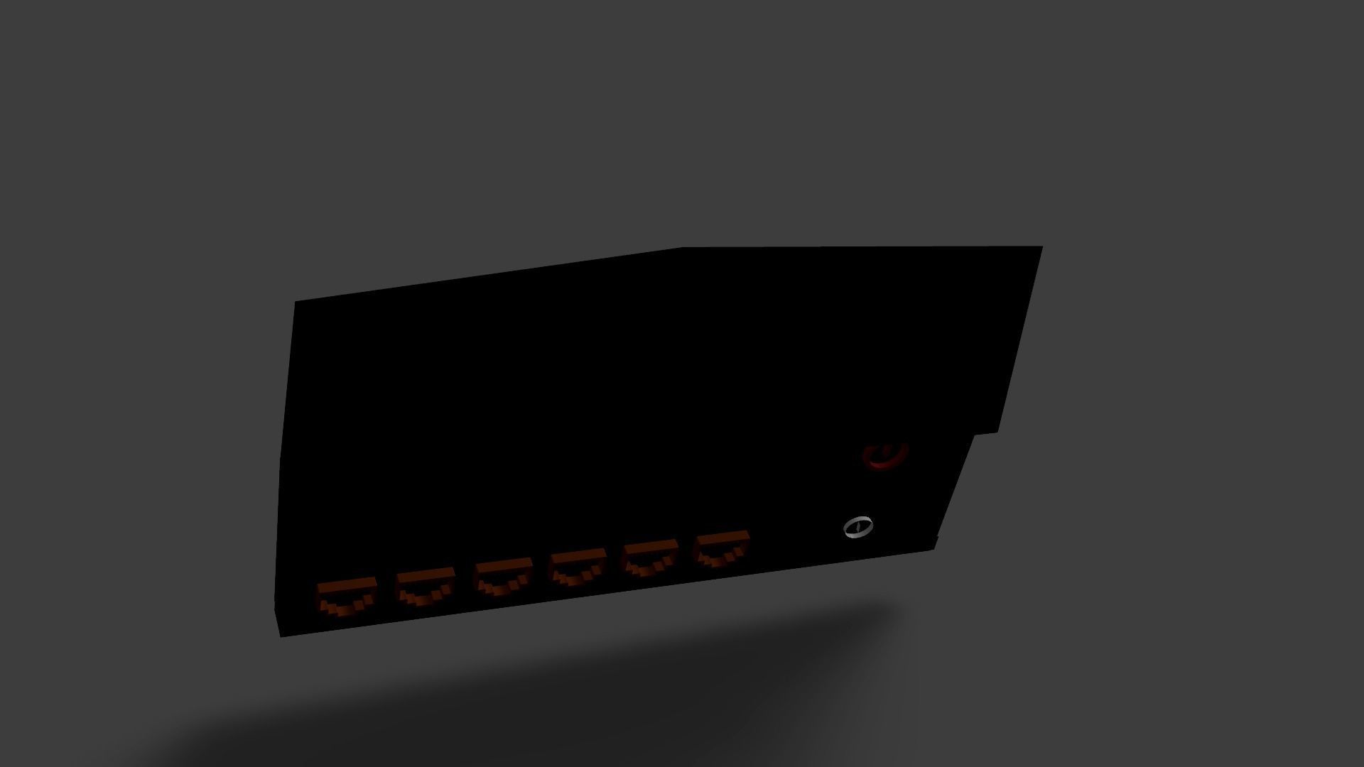 Sample Modem Or Router like Vodafone Station Low-poly 3D model_50