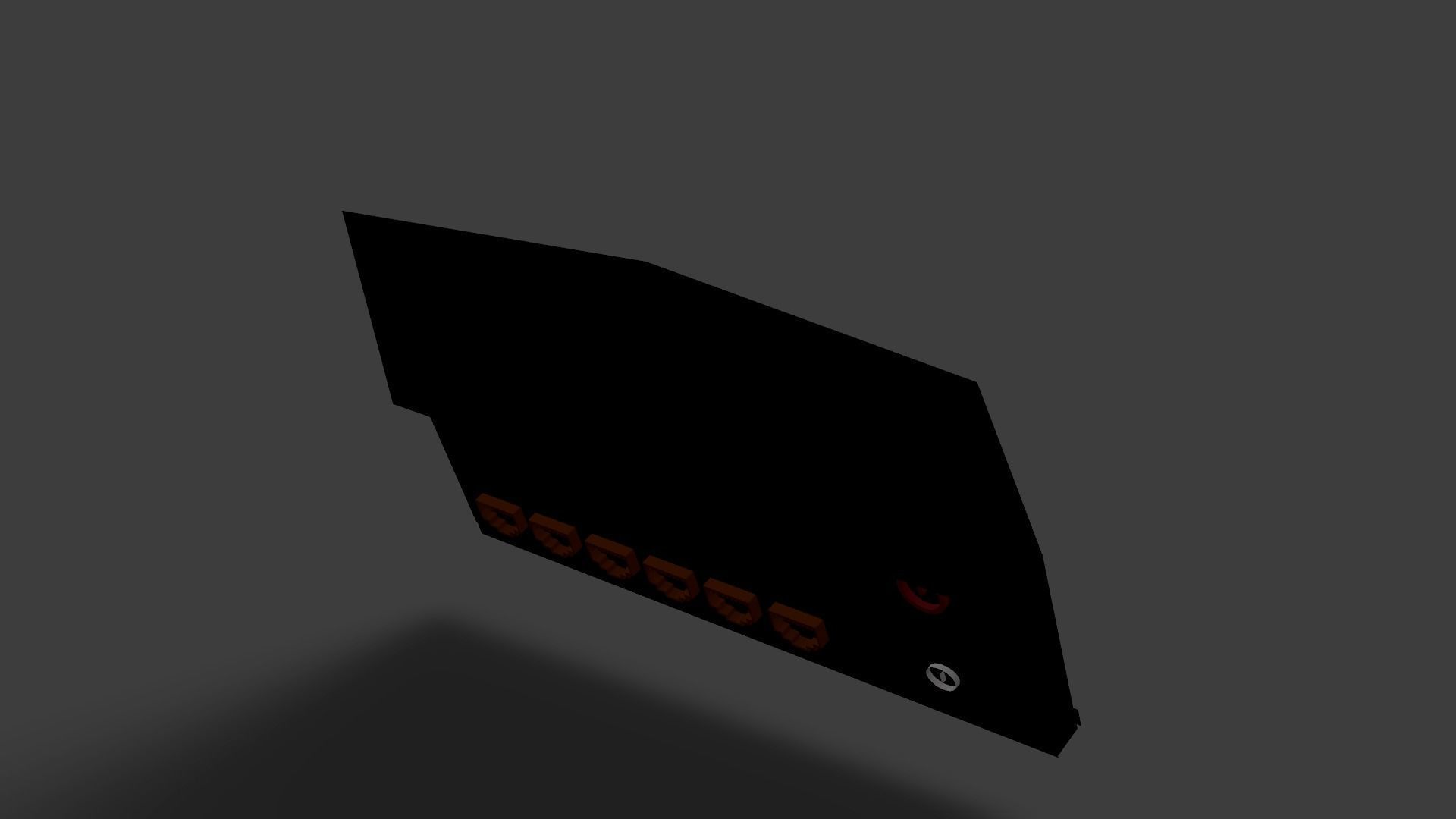 Sample Modem Or Router like Vodafone Station Low-poly 3D model_35
