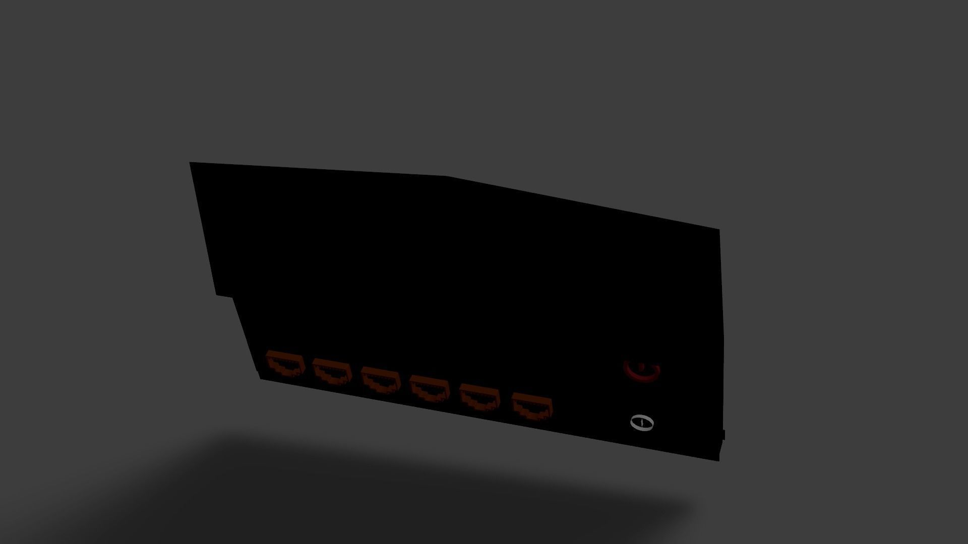 Sample Modem Or Router like Vodafone Station Low-poly 3D model_40