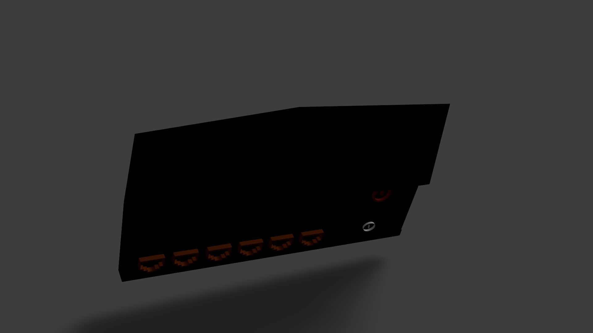 Sample Modem Or Router like Vodafone Station Low-poly 3D model_51