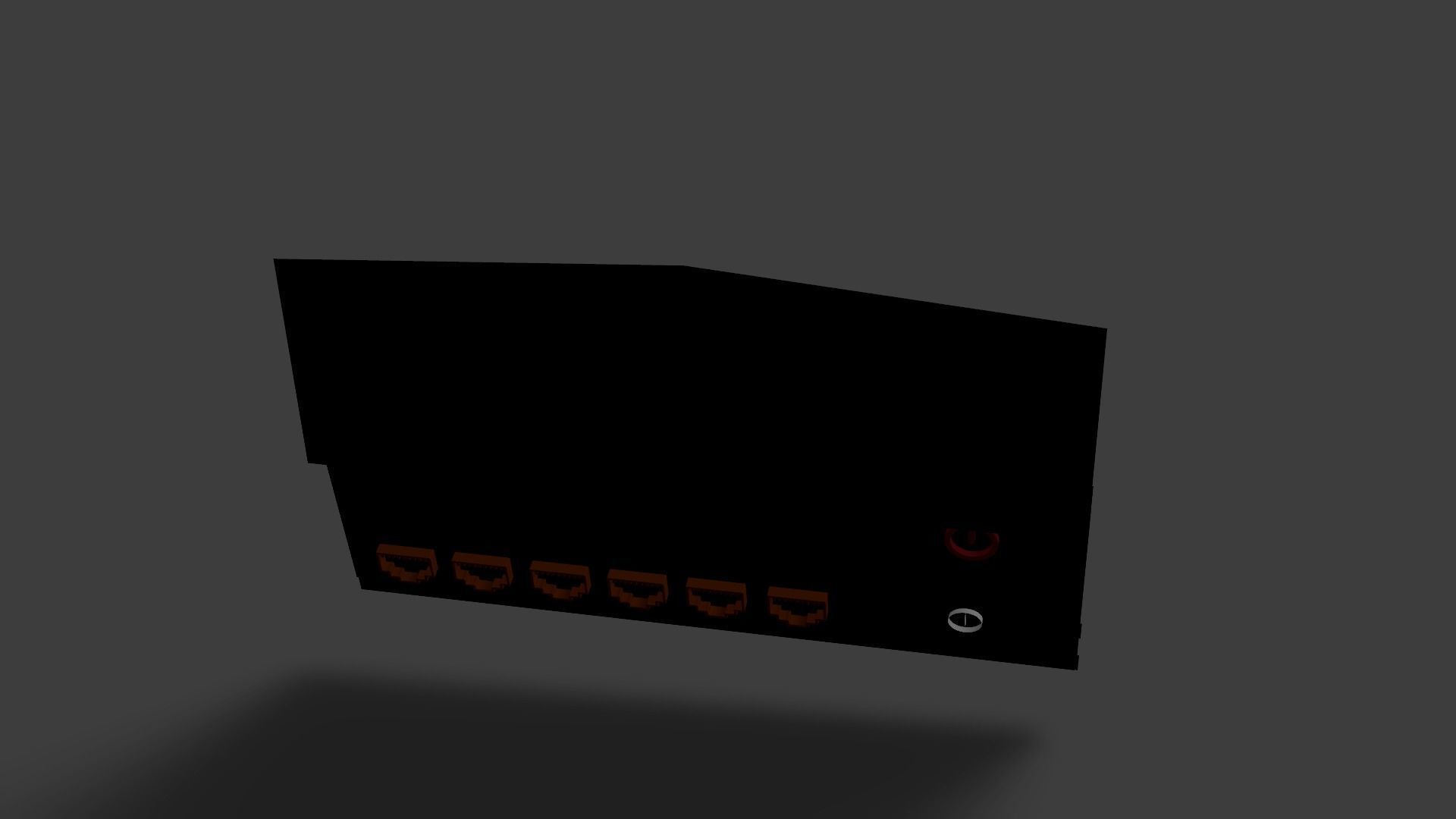 Sample Modem Or Router like Vodafone Station Low-poly 3D model_42
