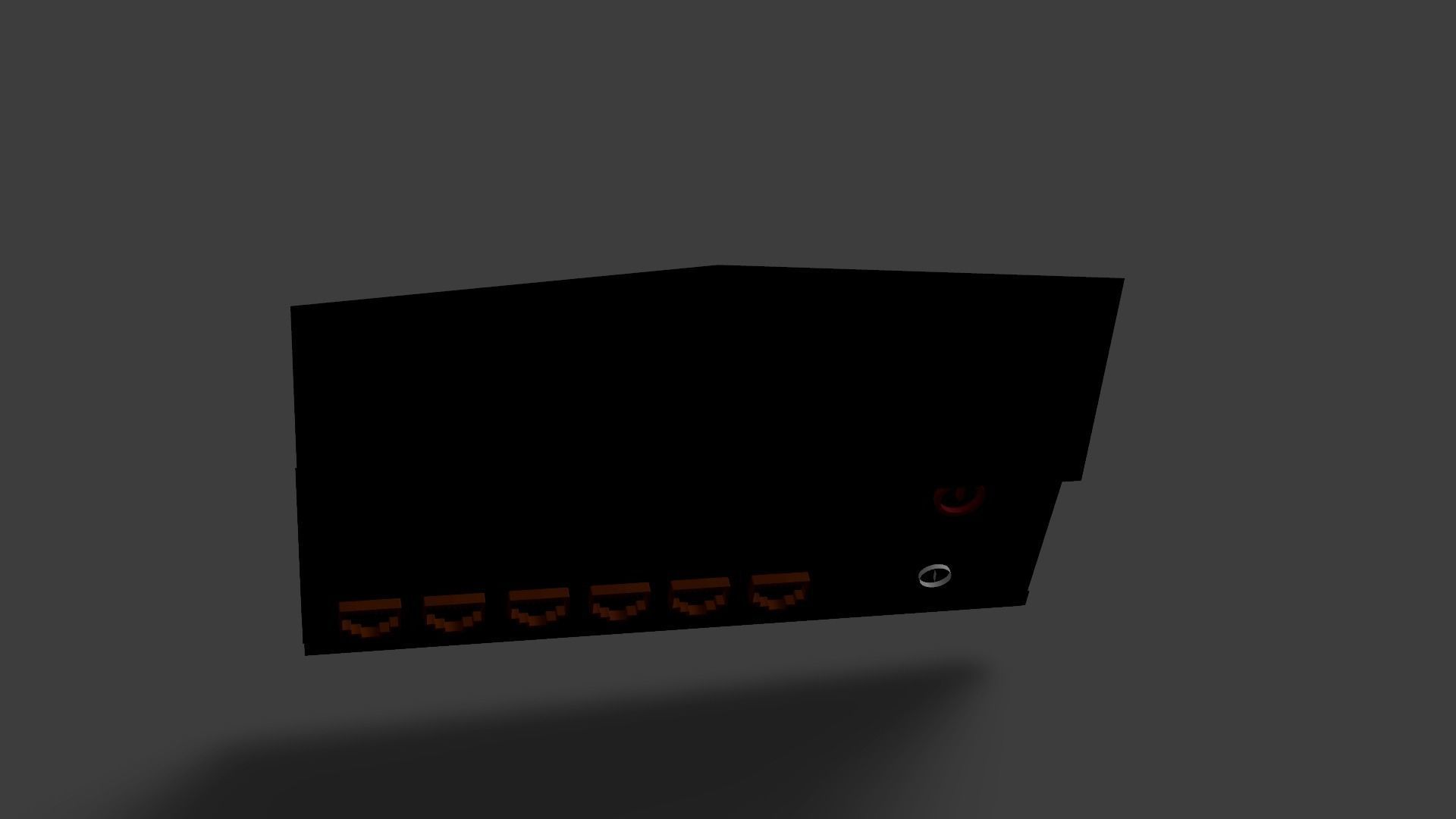 Sample Modem Or Router like Vodafone Station Low-poly 3D model_48