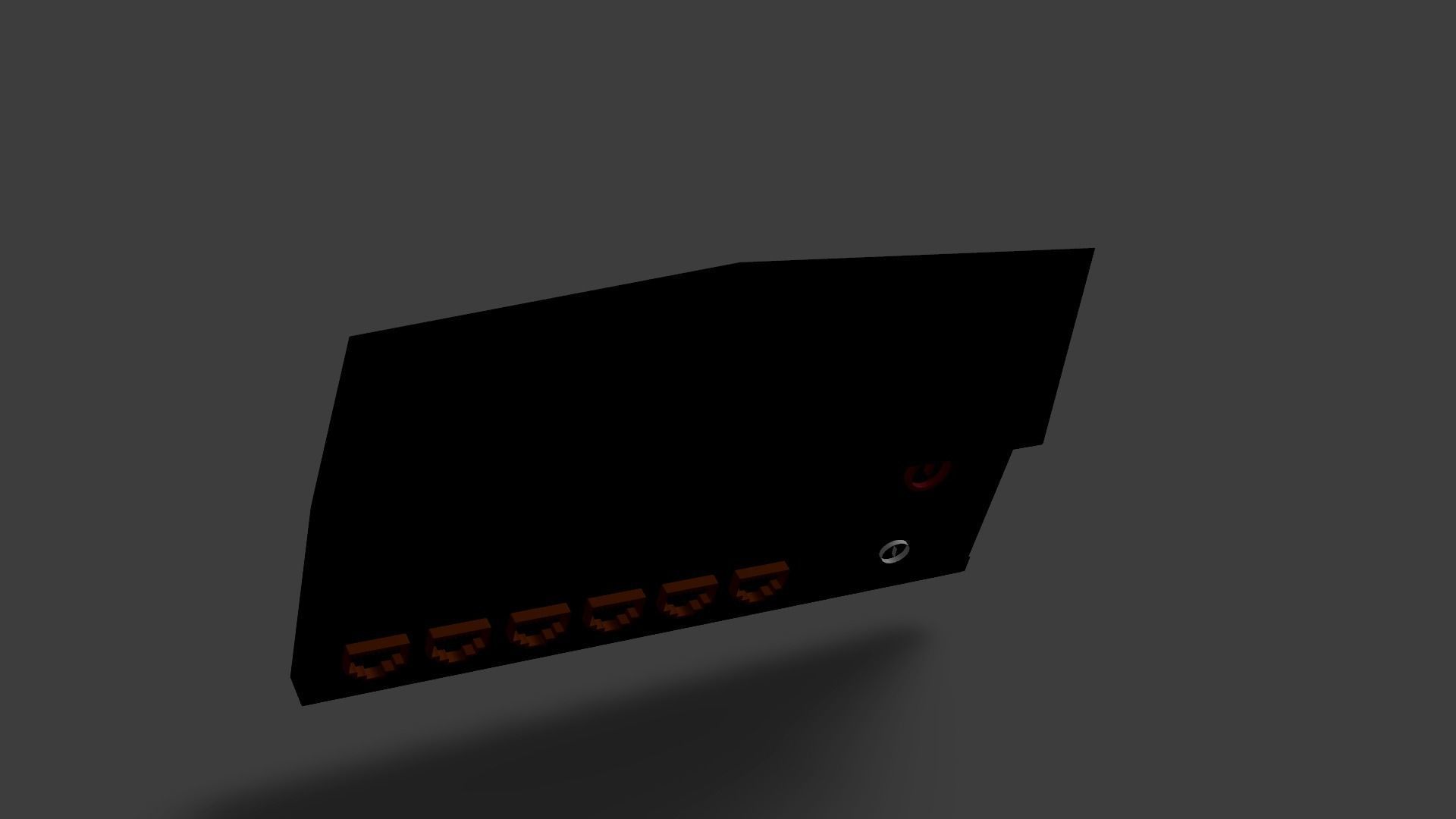 Sample Modem Or Router like Vodafone Station Low-poly 3D model_52