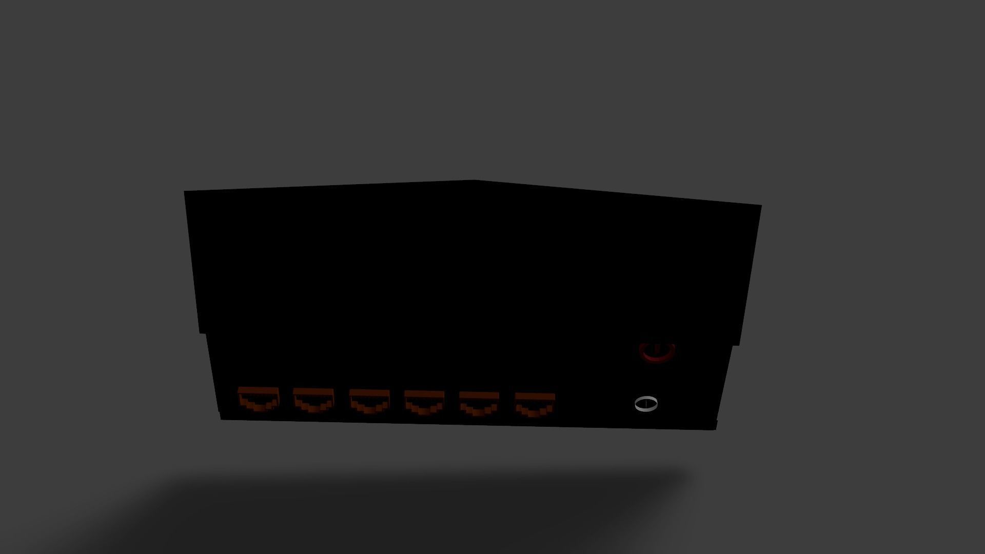Sample Modem Or Router like Vodafone Station Low-poly 3D model_45