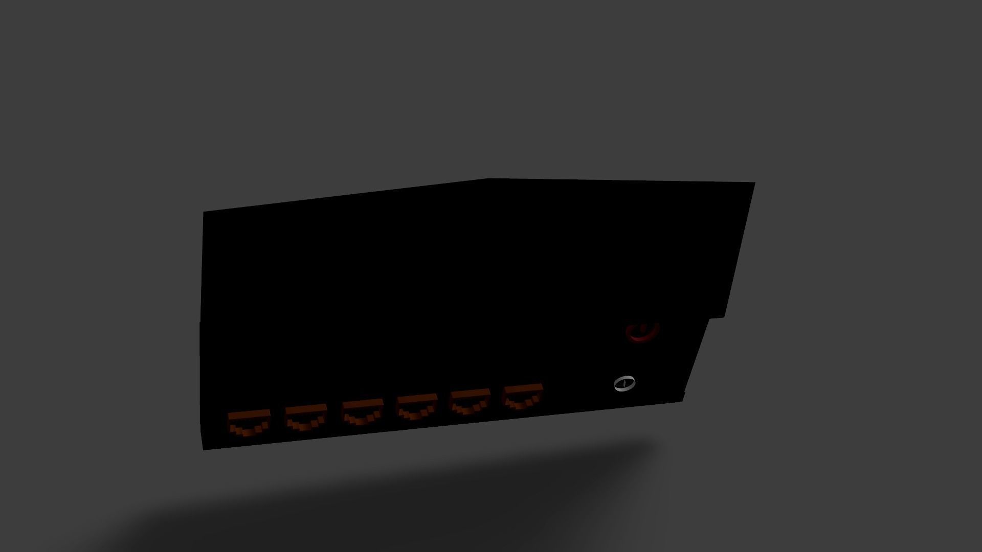 Sample Modem Or Router like Vodafone Station Low-poly 3D model_49
