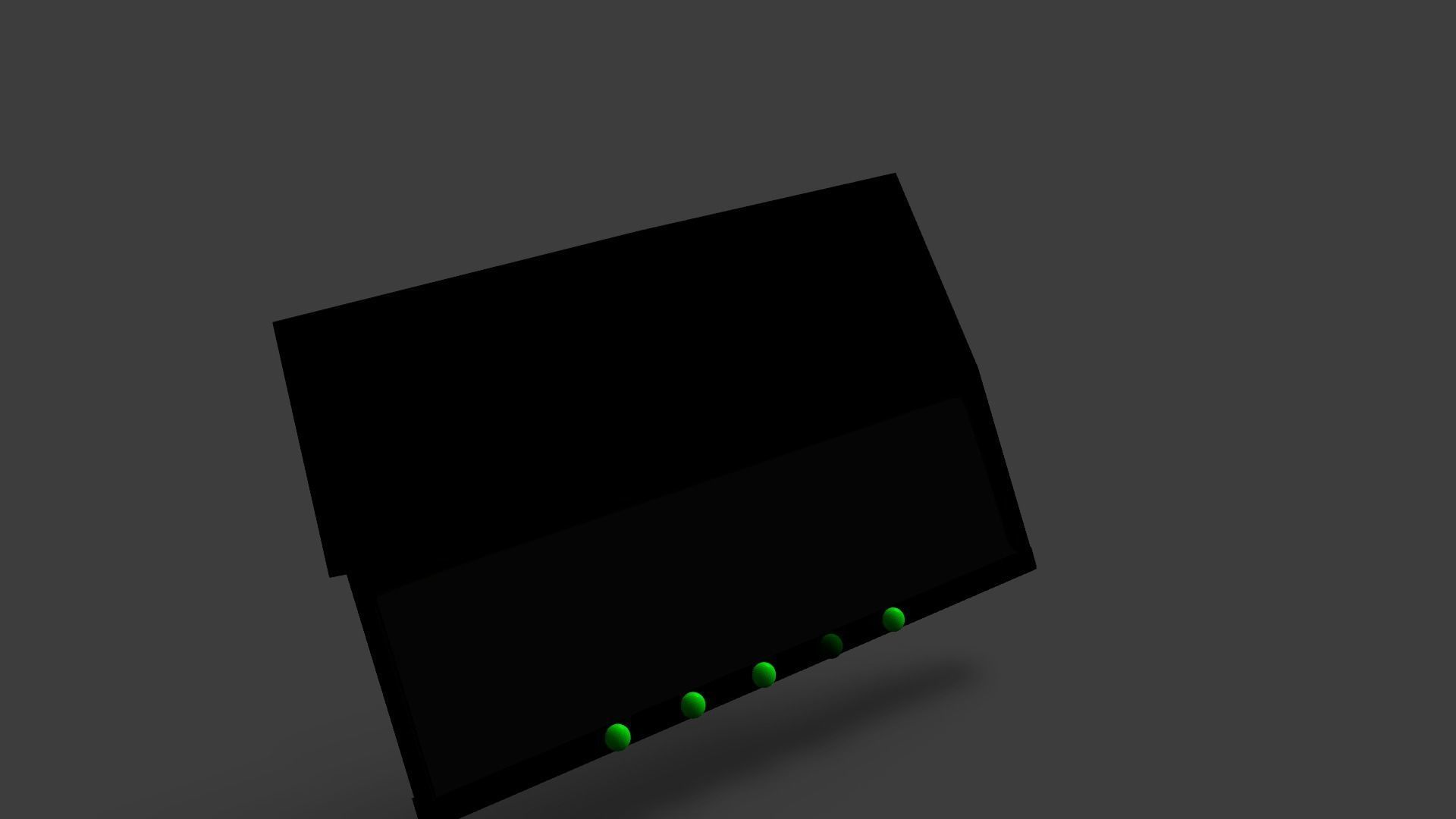 Sample Modem Or Router like Vodafone Station Low-poly 3D model_10