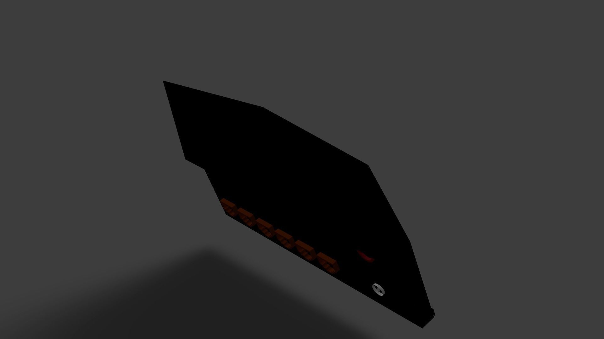 Sample Modem Or Router like Vodafone Station Low-poly 3D model_32