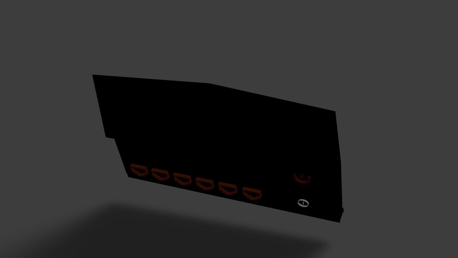 Sample Modem Or Router like Vodafone Station Low-poly 3D model_39