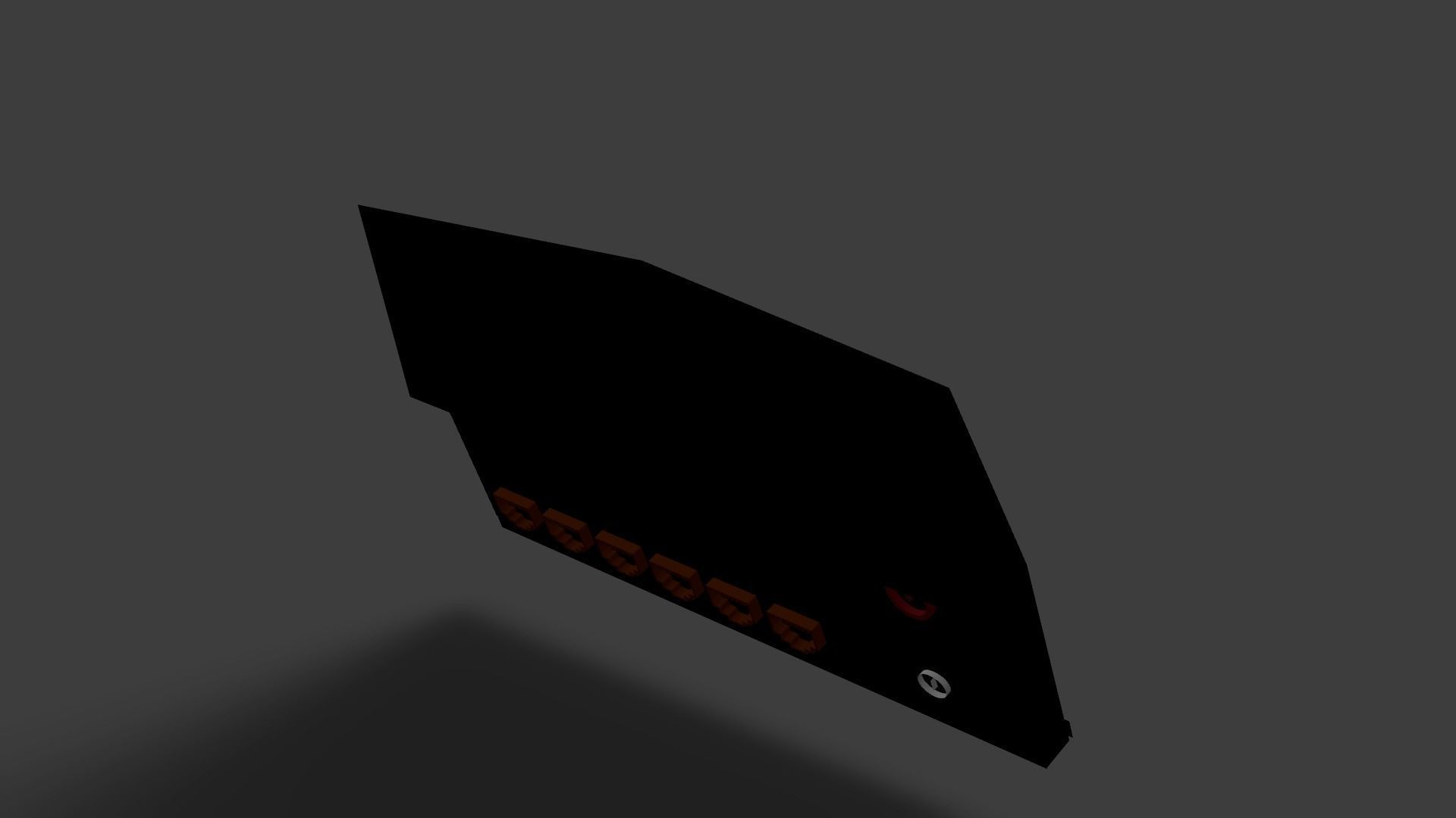 Sample Modem Or Router like Vodafone Station Low-poly 3D model_34