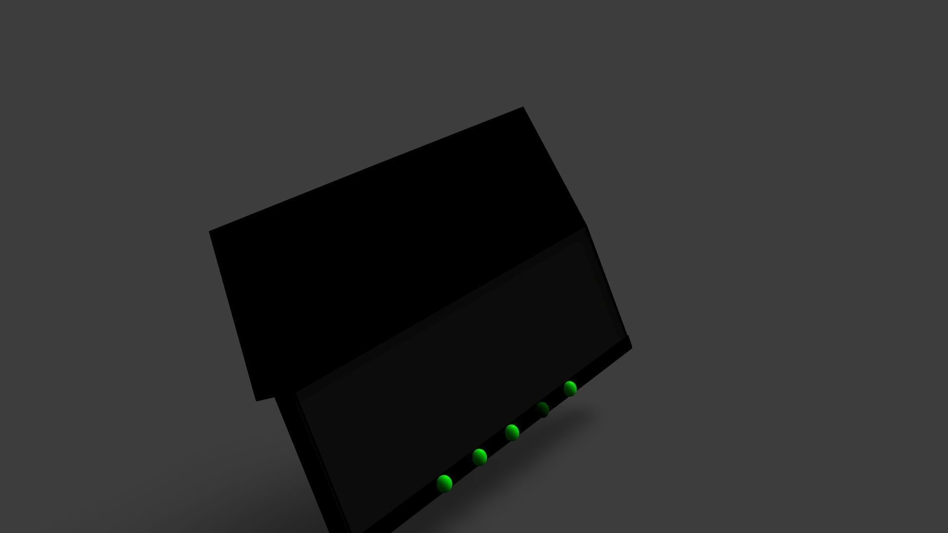 Sample Modem Or Router like Vodafone Station Low-poly 3D model_14
