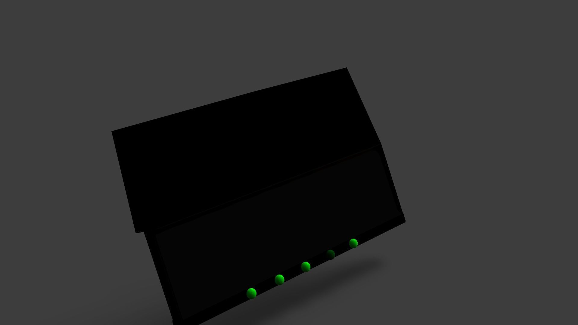 Sample Modem Or Router like Vodafone Station Low-poly 3D model_11