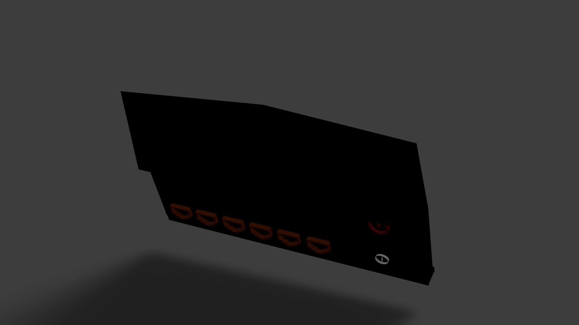 Sample Modem Or Router like Vodafone Station Low-poly 3D model_38