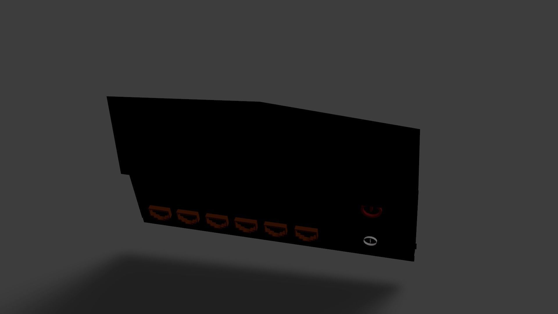 Sample Modem Or Router like Vodafone Station Low-poly 3D model_41