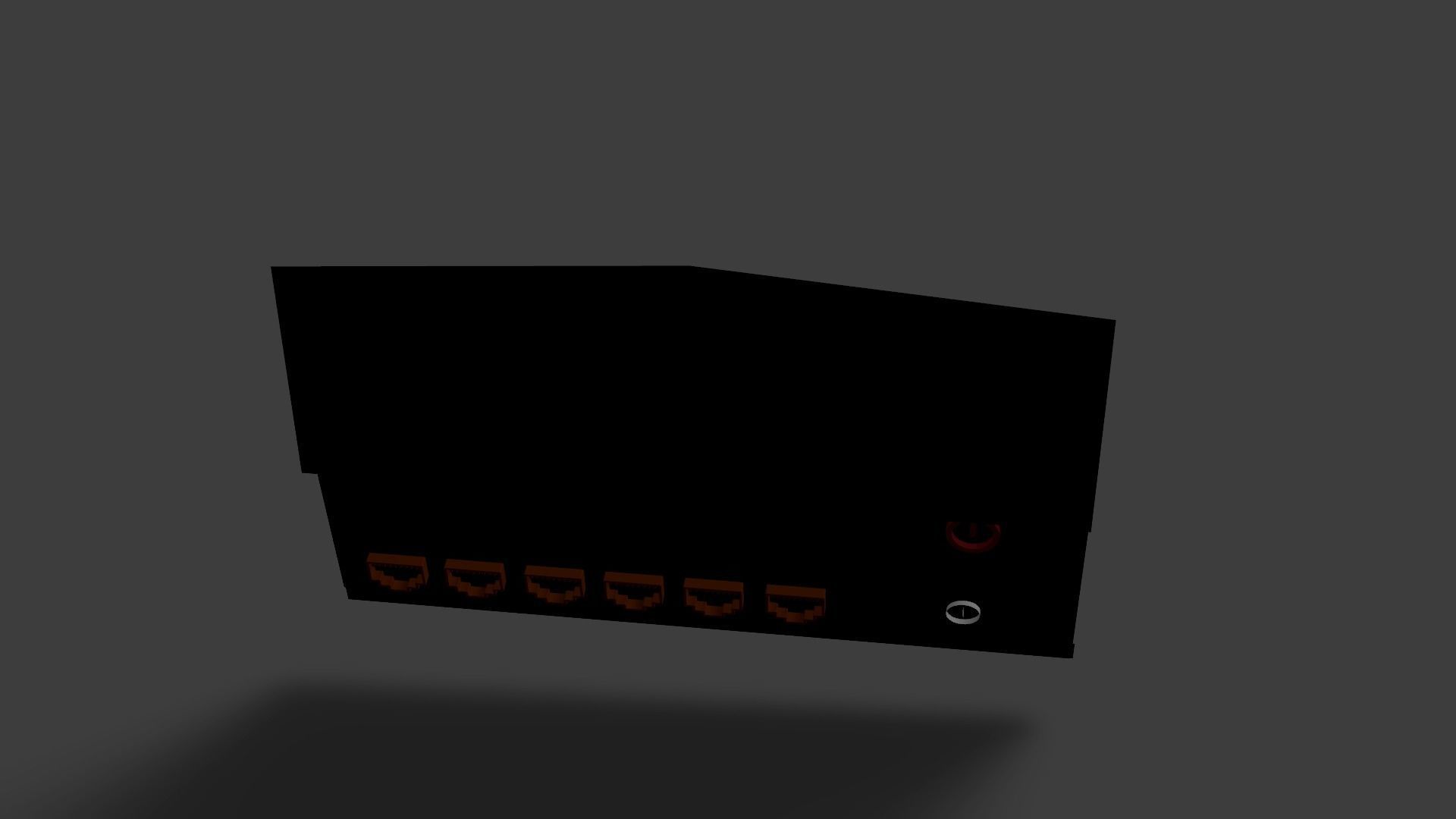 Sample Modem Or Router like Vodafone Station Low-poly 3D model_43